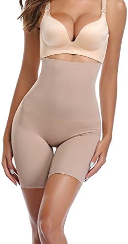 MZjJPN Womens Higher Power High Waist Mid Thigh Pants For All Day Comfort Shaper Beige S