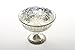 Koyal Wholesale 7-Inch Antique Silver Glass Compote Bowl Pedestal Flower Bowl Centerpiece