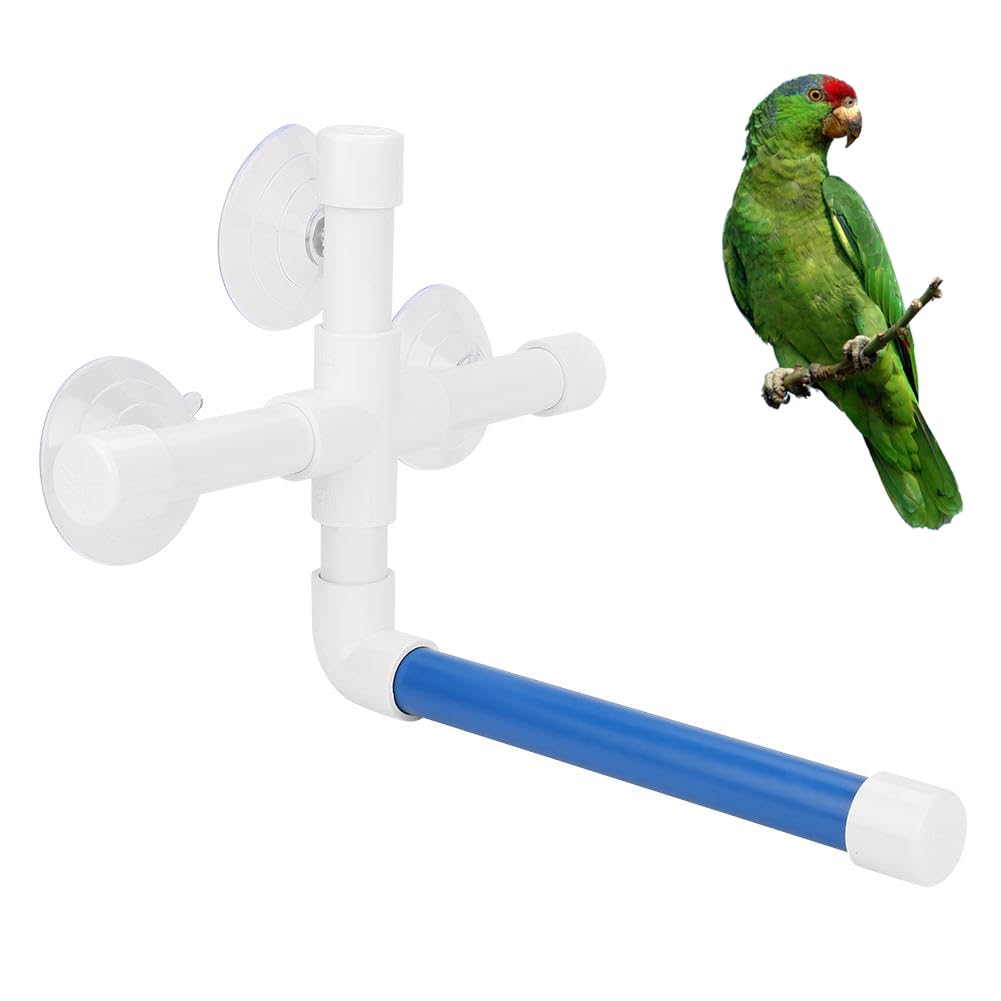 YYRL Parrot Shower Perch Suction Cup Plastic Pipe Animal Bird Parrot Toy Stand Stand Platform Shower Perch Bath Supply
