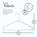 20 Standard Everyday White Plastic Hangers, Long Lasting Tubular Clothes Hangers, Value Pack of 20 Clothing Hangers. (20 Pack -, White)
