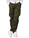 Match Men's Wild Cargo Pants(Army Green,34)