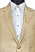 Knighthood Men's Gold Crown with Swarovski Collar Chain Collar Clip/Lapel Pin Golden