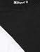 Allegra K Women's Color Block Round Neck Shirt Top S Black White