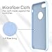 TORRAS Love Series iPhone 7 Case / iPhone 8 Case, Liquid Silicone Gel Rubber Shockproof Case Soft Microfiber Cloth Lining Cushion Compatible iPhone 7 / iPhone 8, Light Blue
