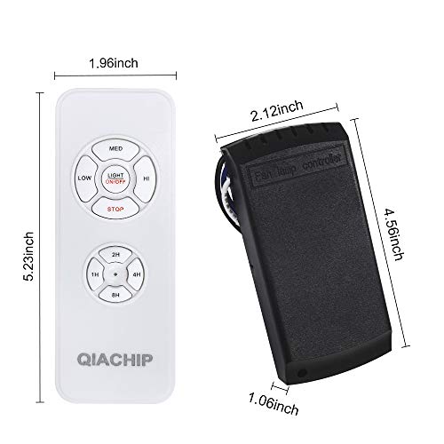 QIACHIP Universal Ceiling Fan and Lights Wireless Remote Control Kit