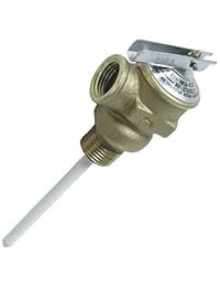 Camco 10423 1 2" Temperatura y válvula de alivio de presión con 4" epoxy coated Sonda