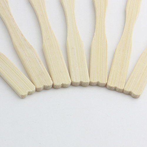 Orgrimmar 160 Pieces - 3.5" Bamboo Fruit Forks Mini Food Picks/Mini Cocktail Forks, Two Prongs - Blunt End Toothpicks for Appetizer, Cocktail, Fruit, Pastry, Dessert (Pack of 160)