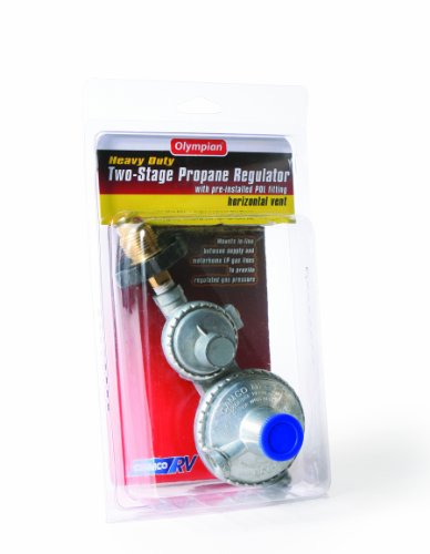 Camco 59333 Horizontal Two Stage Propane Regulator with POL