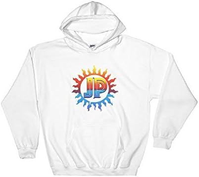 JP Gradient Logo Hooded Sweatshirt by Jake Paul (Small, White)