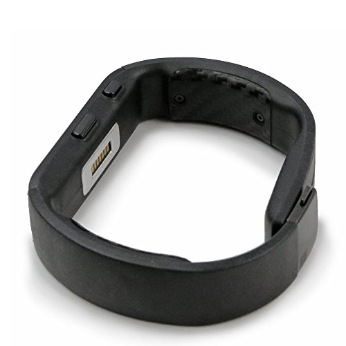 ArmorSuit MilitaryShield - Microsoft Band Medium (4M5-00002) Battery Covers ONLY Black Carbon Fiber Skin Protector with Lifetime Replacements