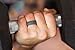 Mens Silicone Wedding Ring - 4 Rings Pack - Ultra Premium Quality Bands for Active Men - Black Grey Blue Green Camo (9)