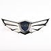HYUNDAI Genesis Hood Wing Emblem Black Chrome, Large Size 7.25