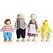 Dolls Family Wooden Dolls Playset Wooden Figures Set of 7-Piece People for Children House Pretend Gift