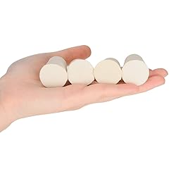 StonyLab Solid Rubber Stoppers, 10-Pack 4# White