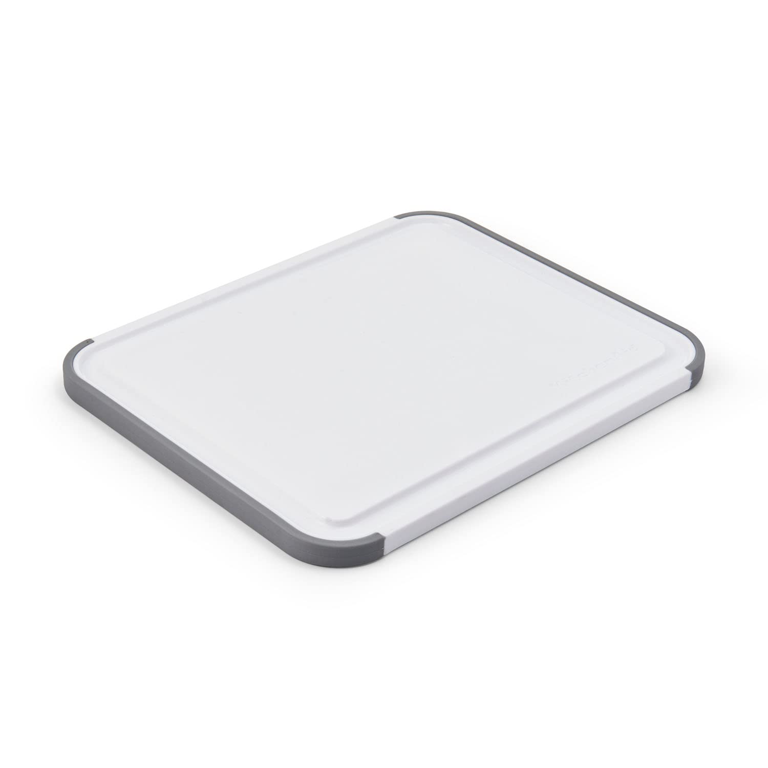 KitchenAid Classic Polypropylene Non-Slip Chopping Board, 20 x 25cm, White, Grey