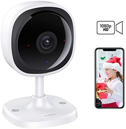Security Camera, Lensoul 1080P HD Wireless IP Camera Built in Two-Way Audio, Motion Detection, 2.4GHz Security Surveillance CCTV Camera Night Vision-Cloud Service Available
