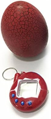 Homiees LCD Virtual Digital Pet Egg Toy, Handheld Electronic Game Machine Toy With Keychain 1pc (Red)