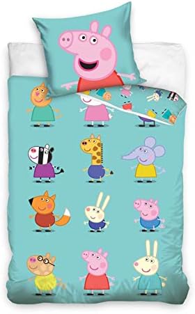 Tiptrade Peppa Pig Children Bedding Pp182002 Piggy Peppa 140x200 cm + 70x90 CM