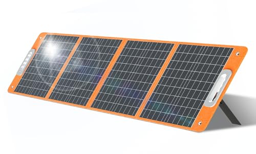 18V/100W faltbares Solarpanel, tragbares Solar-Ladegerät, DC-Ausgang PD Typ-C/QC3.0, Monocrystalline Solar Panels photovoltaik komplettanlage Tablet Sommer Camping Angeln Wohnwagen Road Trip