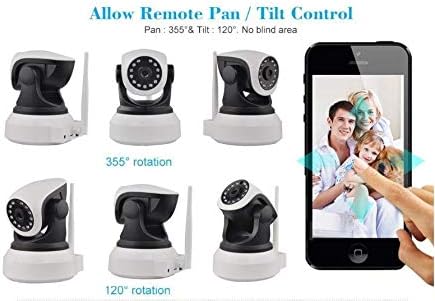 HD 720p Wireless WiFi IP Camera Webcam Baby Pet Monitor CAM Pan Remote Home Security - Two-Way Audio & Night Vision with Camera Mount (Retail Packing)
