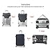 Madifennina Spandex Travel Luggage Protector Suitcase Cover Fit 23-25 Inch Luggage (M)