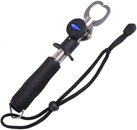 XUNMA Fish Gripper Grip Lip with Scales and Tape Measure ,10 Inch