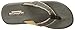 Skechers USA Men's Tatric Salman Flip Flop,Chocolate/Yellow,8 M US