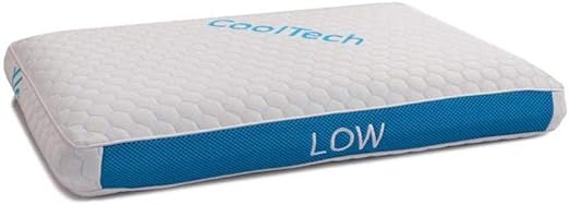 Amazon Com Gel Infused Memory Foam Pillow Low Profile Low