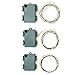 LampLust Set of 3 Fairy Lights - 180 Warm White LEDs, Green Bendable Wire, 12 Ft. Strands, Battery Operated String Light, Water Resistant, Indoor/Outdoor Use