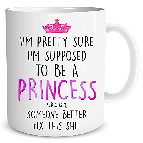 Princess Funny Design Novelty Gift Idea Coffee Tea Ceramic Friend Mug Work Colleague Office Cup Adult Humour Banter Best Friend WSDMUG1317