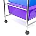Sorbus 4 Drawer Organizer Rolling Cart -Features Storage Bins on Wheels-Great Organizer Cart for Home, Office, Classroom, Teaching Supplies and More (Multi-Color)