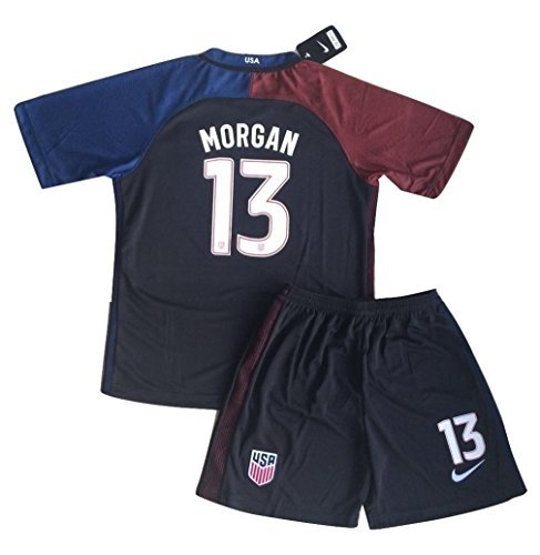 2016-2017 Alex Morgan #13 Kids/Youth USA National Away Jersey & Shorts (9-10 Year Old)