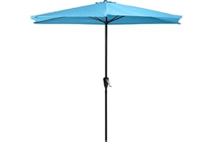 ABCCANOPY Patio Umbrella Outdoor Half Umbrellas for Patio, Backyard, Garden, Deck