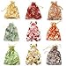 Forever Yung 100pcs in Bulk Mixed Color Drawstring Organza Gift Bags for Christmas Pouches Jewelry Bag 10x12cm
