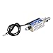 uxcell DC 12V 1A 10mm Stroke 600g Push Pull Type Open Frame Solenoid Electromagnet Black Wire Leads