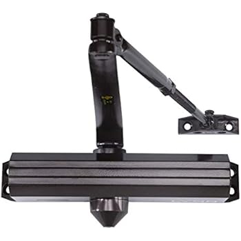 Medium/Heavy Duty Designer Commercial Door Closer - LYNN Hardware DC7016 (US10B Dark Bronze) Surface Mounted, Grade 1- ADA & UL 3 Hour Rated, Adjustable Size 1-6 for entrances & Aluminum storefronts