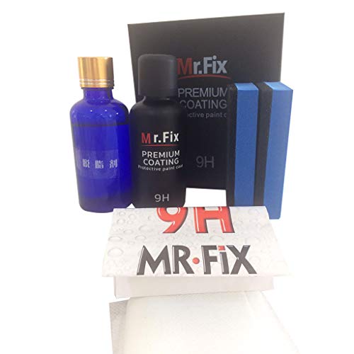 Mr fix 9H Car Oxidation Liquid Ceramic Coat Hydrophobic Glass Coating Spray Set by SMOXX, Car Parts and Accessories Pro Premium Easy Install