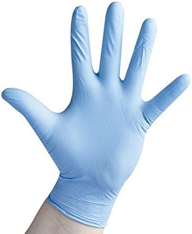 White Nitrile Examination Powder Free Gloves-Case - Size: XL
