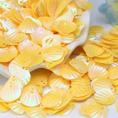 Best Quality - Sequins - 200pcs 13mm Loose Sequins Wedding sea Shell Shape PVC Sequins DIY Dress Clothing Accessories Sewing Embellishment Clothing Craft - by Stephanie - 1 PCs