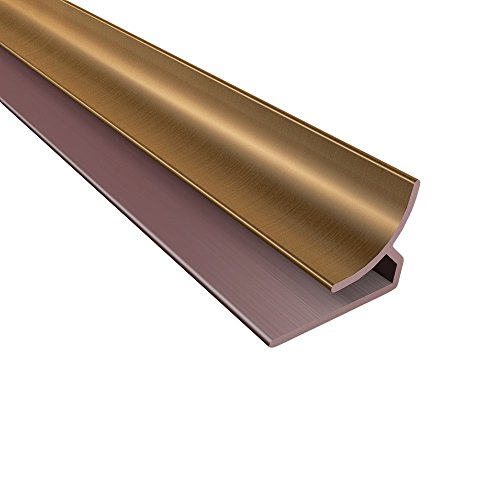 Fasade - 4 ft Decorative Vinyl Large Profile Inside Corner Trim Oil-Rubbed Bronze