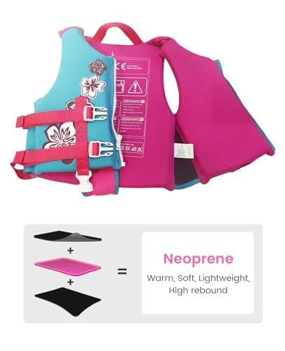 Zeraty Kinder Schwimmweste Schwimmen Jacke für Kleinkinder mit Einstellbare Sicherheits Straps Alter 1-9 Jahre / 22-50 lbs 4