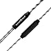 Symphonized NRG Premium Genuine Wood in-Ear Noise-isolating Headphones|Earbuds|Earphones with Microphone (Zebra)