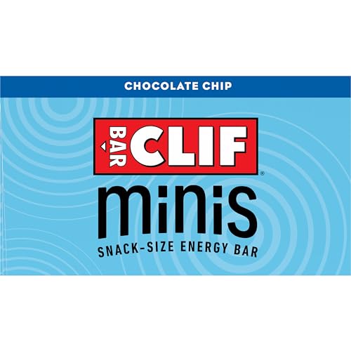 CLIF BAR MINIS – CHOCOLATE CHIP – MADE WITH ORGANIC OATS – 4G PROTEIN – NON-GMO – PLANT BASED – SNACK-SIZE ENERGY BARS – 0.99 OZ. (20 PACK)