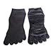 YogaAddict Yoga, Pilates, Barre, Dance, Full Toe Socks with Grips, 1 & 3 Pairs Set, Anti Non Slip Skid, For Women & Men