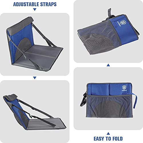 EVER ADVANCED Stadium Seat Cushion Lightweight Folding Stadium Chair