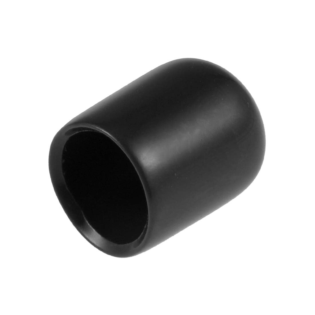 TA-VIGOR 20Pcs Rubber End Caps, 9mm ID Round Flexible Screw End Caps Thread Protectors, Black Vinyl Bolt Covers Rubber Covers for Screws, Tubes, Cables, Wires, etc