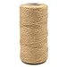 Natural Jute Twine 393 feet Gift Craft and Art Packing String, Jute Rope for Gardening Festive Decoration