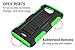 Kyocera Hydro Air / Kyocera Hydro Wave Case, Starshop [Heavy Duty] Full Protection Dual Layers Hybird Case with Kickstand and Locking Belt Swivel Clip Green