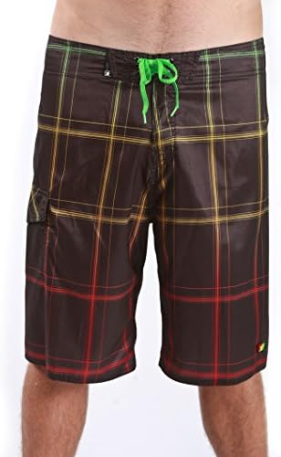 SOCAL Men's No Cal Tipsy Boardshorts 32 Rasta