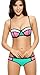 Ebuddy Structured Mesh Color Block Neoprene Bikini Wet Suit